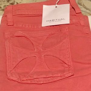 Habitual Jeans Pink Roseate Wash Sz 24 NWT